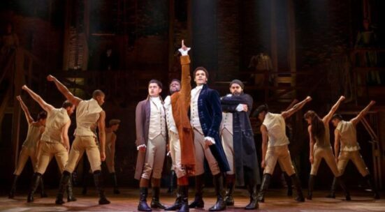 Image from the musical theatre show Hamilton.